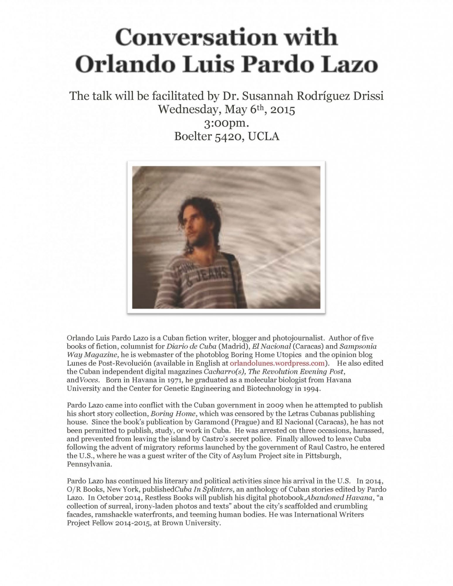 Conversation with Orlando Luis Pardo Lazo